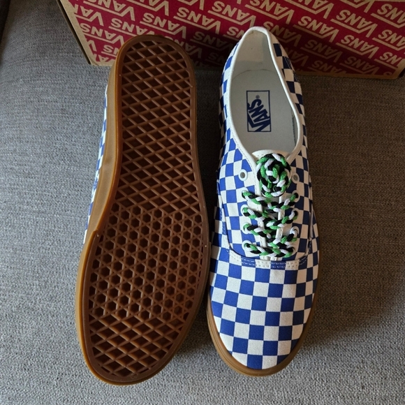 Vans Authentic Men Classic Checkerboard Blue and White New 122024 - Picture 5 of 9